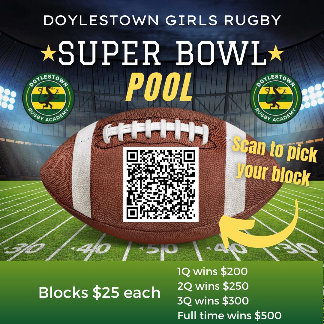 Doylestown High School Girls Super Bowl Block Fundraiser Image - 2025